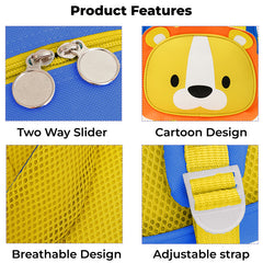 Kindergarten Cute Cartoon Kids School Bag for Boys and Girls (Royal Blue)