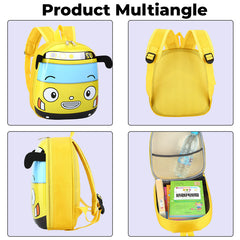 Kindergarten Cute Cartoon Kids School Bag for Boys and Girls (Yellow)