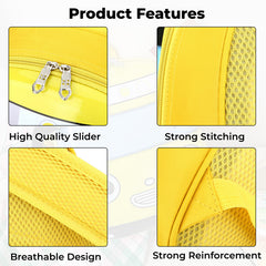 Kindergarten Cute Cartoon Kids School Bag for Boys and Girls (Yellow)