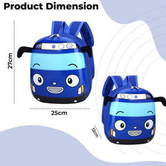 Kindergarten Cute Cartoon Kids School Bag for Boys and Girls (Blue)