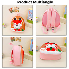 Kindergarten Cute Cartoon Kids School Bag for Boys and Girls (Orange)