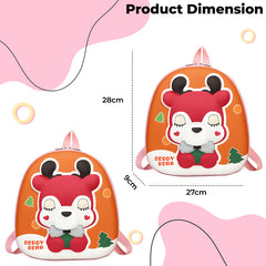 Kindergarten Cute Cartoon Kids School Bag for Boys and Girls (Orange)