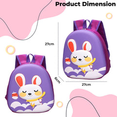 Kindergarten Cute Cartoon Kids School Bag for Boys and Girls (Purple)