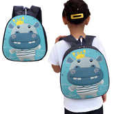 Kindergarten Cute Cartoon Kids School Bag for Boys and Girls (Hippopotamus)