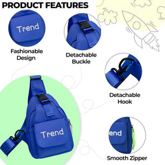 Baby Essential Adorable and Functional Baby Shoulder Bag for Kids (Blue)