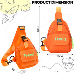 Baby Essential Adorable and Functional Baby Shoulder Bag for Kids (Orange)