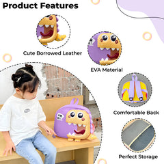 Kindergarten Cute Cartoon Kids School Bag for Boys and Girls (Purple)