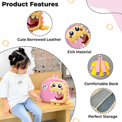 Kindergarten Cute Cartoon Kids School Bag for Boys and Girls (Pink)