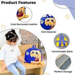 Kindergarten Cute Cartoon Kids School Bag for Boys and Girls (Blue)