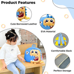 Kindergarten Cute Cartoon Kids School Bag for Boys and Girls (Light Blue)