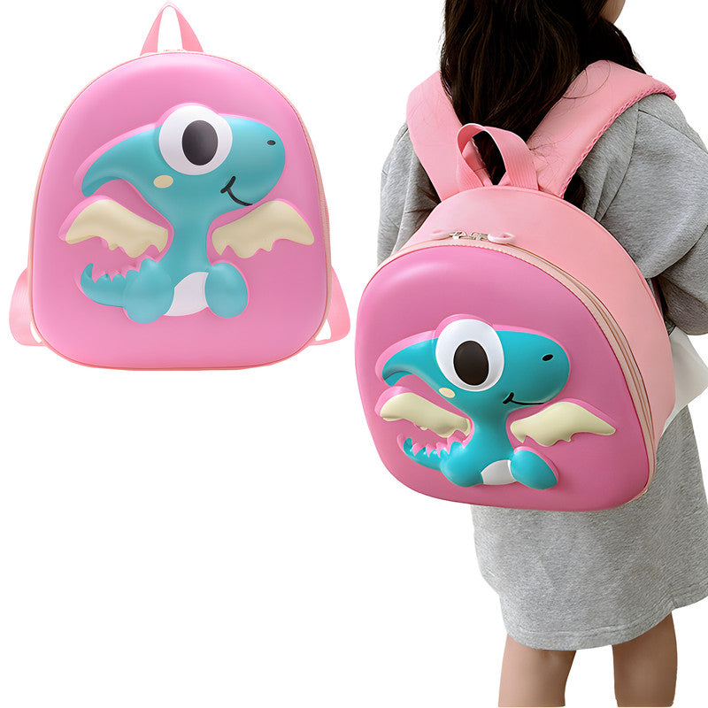 Kindergarten Cute Cartoon Kids School Bag for Boys and Girls (Rose Pink)