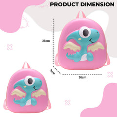 Kindergarten Cute Cartoon Kids School Bag for Boys and Girls (Rose Pink)