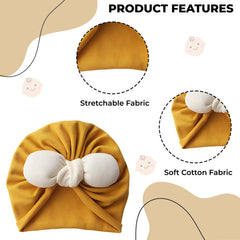 Compact and Stylish Baby Cap (Yellow)