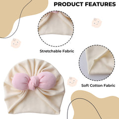 Compact and Stylish Baby Cap (Beige)