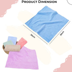 Muslin Baby Burp Cloths 60 X 60cm Blanket for Newborn (White)