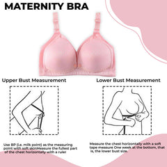 Maternity Bra for Baby Feeding (Powder Pink)