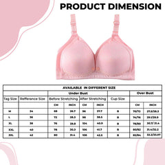 Maternity Bra for Baby Feeding (Powder Pink)