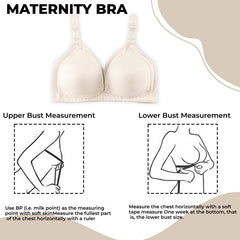 Maternity Bra for Baby Feeding (Cream)