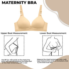 Maternity Bra for Baby Feeding (Cream)