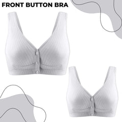 Maternity Bra for Baby Feeding (Light Grey)