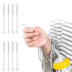 Silicone Baby Milk Bottle Cleaning Brush (Silver)