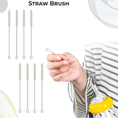 Silicone Baby Milk Bottle Cleaning Brush (Silver)