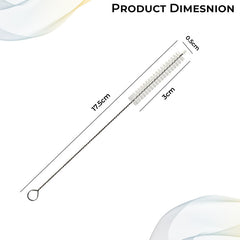 Silicone Baby Milk Bottle Cleaning Brush (Silver)