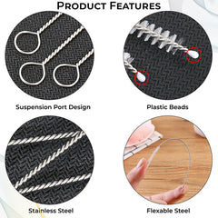 Silicone Baby Milk Bottle Cleaning Brush (Silver)