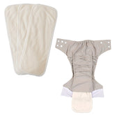 Wetfree Reusable & Washable Cotton Diaper Nappy Inserts for Baby (White)