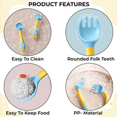 Baby Spoon and fork Set for Baby Feeding (Breland)