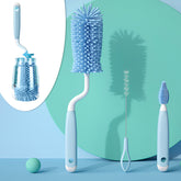 Silicone Baby Milk Bottle Cleaning Brush (Sky Blue)
