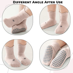 Baby Socks Soft and Anti-Slip Infant Socks (Light Pink)