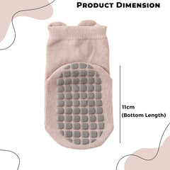 Baby Socks Soft and Anti-Slip Infant Socks (Light Pink)