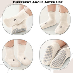 Baby Socks Soft and Anti-Slip Infant Socks (off White)