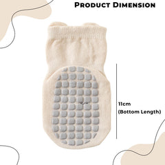 Baby Socks Soft and Anti-Slip Infant Socks (off White)