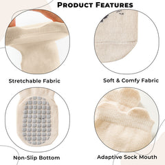 Baby Socks Soft and Anti-Slip Infant Socks (off White)