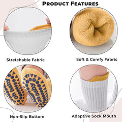 Baby Socks Soft and Anti-Slip Infant Socks (Pack of 3)