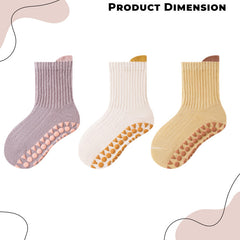 Baby Socks Soft and Anti-Slip Infant Socks (Pack of 3)