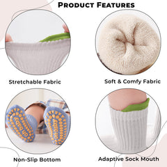 Baby Socks Soft and Anti-Slip Infant Socks (Pack of 3)
