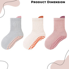 Baby Socks Soft and Anti-Slip Infant Socks (Pack of 3)