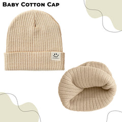 Compact and Stylish Baby Cap (Beige)
