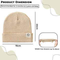 Compact and Stylish Baby Cap (Beige)