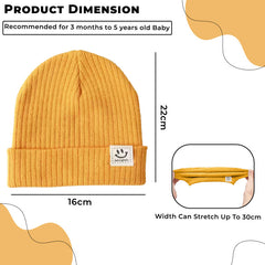 Compact and Stylish Baby Cap (Mustard)