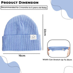 Compact and Stylish Baby Cap (Water Blue)