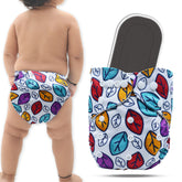 Reusable Baby Cloth Diaper with Adjustable Snap Buttons and Insert (Set of 1)