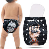 Reusable Baby Cloth Diaper with Adjustable Snap Buttons and Insert (Set of 1)