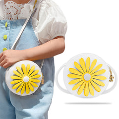 Trendy Crossbody Sling Backpack for Kids (White)