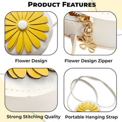 Trendy Crossbody Sling Backpack for Kids (White)