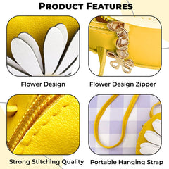 Trendy Crossbody Sling Backpack for Kids (Yellow)