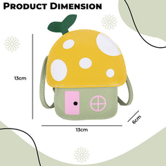 Trendy Crossbody Sling Backpack for Kids (Yellow)